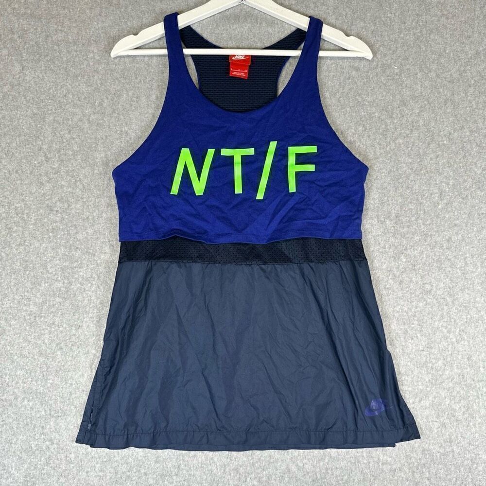 Nike Women’s Size Small Track & Field Tank Top Blue Running Athletic Top